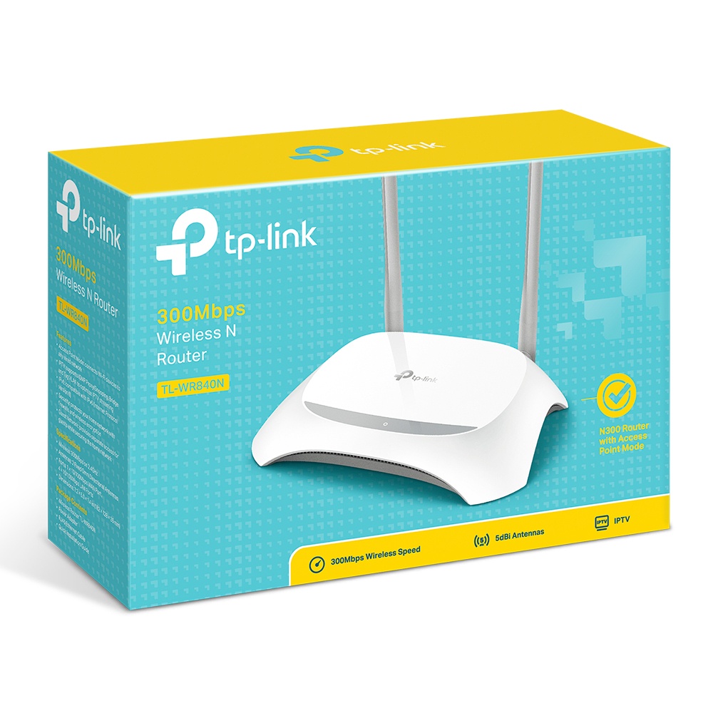 [Hỏa Tốc - HN] Bộ phát wifi - Router wifi TP-Link TL-WR840N chuẩn N tốc độ 300Mpb - CHÍNH HÃNG