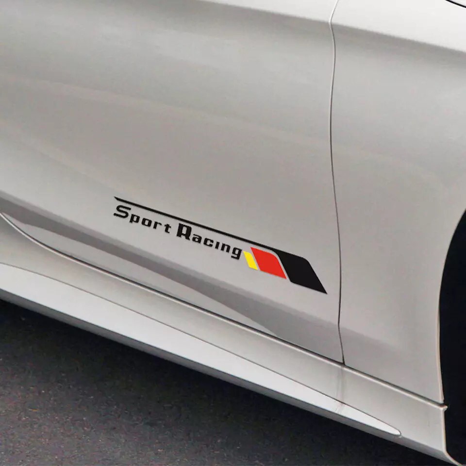 Tem dán cửa xe ô tô Sport Racing 2