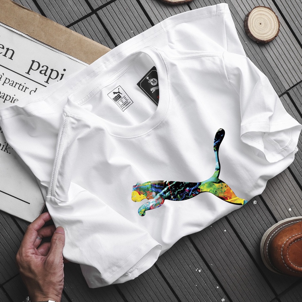 Áo phông Puma nam 100% cotton, VNXK chính hãng, đường may bền đẹp, thiết kế cực phong cách