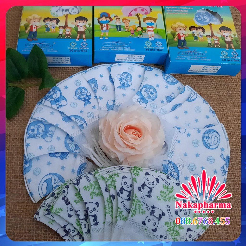Khẩu trang em bé 5D Mask FAMAPRO Nam Anh - Khẩu trang kháng khuẩn hiệu quả, chống tia UV, ngừa các bệnh hô hấp