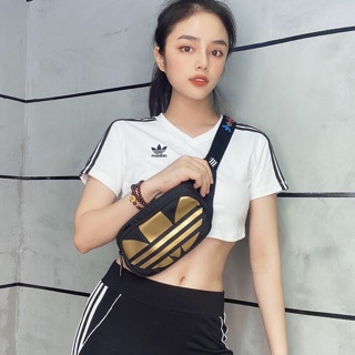 Adicolor Trefoil Big Logo  Waist Bag  Made in Thailand full tag code