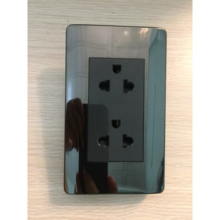 Bộ ổ cắm đôi 3 chấu vàng C16M-P06 + A88H-C42 ART DNA- tiêu chuẩn Châu Âu - bảo hành lên đến 12 năm