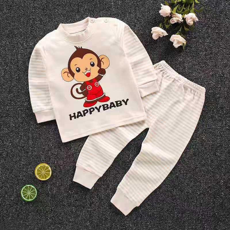 Bộ Đồ Ngủ Pijama In Hình Hoạt Hình Đáng Yêu Cho Bé