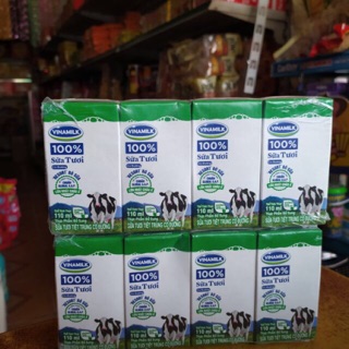 lốc 4 hộp sữa tươi tiệt trùng có đường 110ml