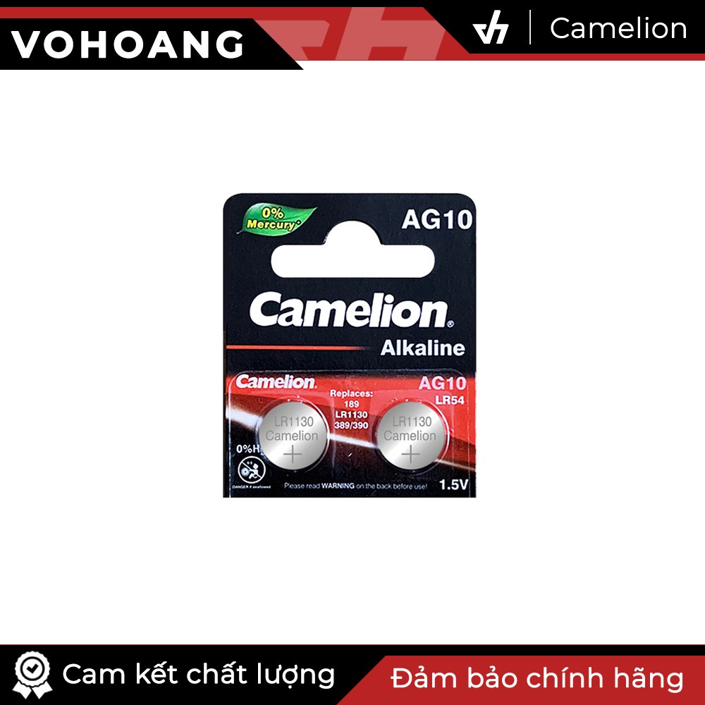 2 pin Camelion Alkaline AG10 - Pin gắn máy tính, đồng hồ, đồ chơi, ...