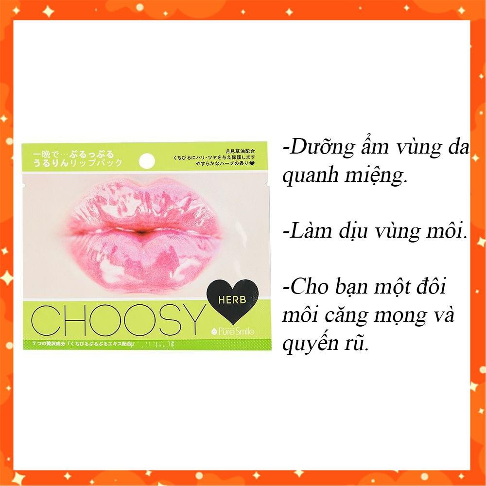 Măt Nạ Dưỡng Môi CHOOSY - HERB | HÀNG NỘI ĐỊA NHẬT