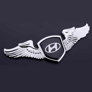 Logo đôi cánh kim loại dán capo xe ô tô