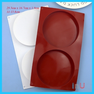  HCM - Khuôn silicon trụ tròn 2 ô to 13.8cm làm socola đổ rau câu pudding nướng bánh 