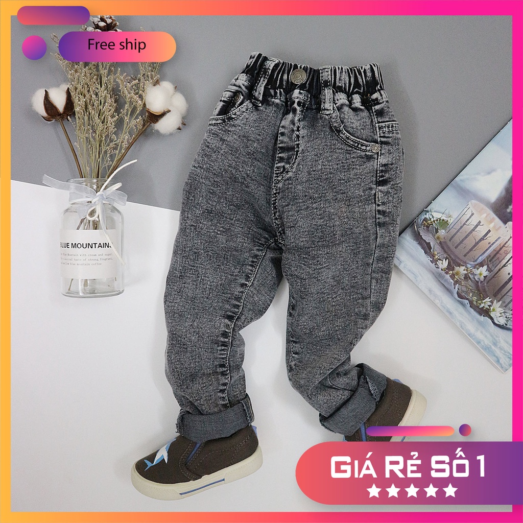 Quần Jean Dài Cao Cấp Cho Bé Trai Size 1- 5 Tuổi (RQJ3813)