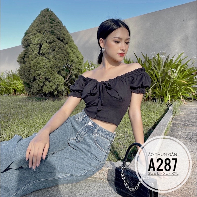 Bigsize Áo thun gân A287
