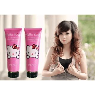 Kem dưỡng body / make up trắng da Hello Kitty hồng

[ 300 ML]