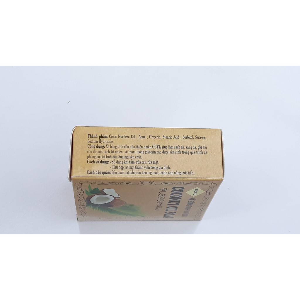 XÀ BÔNG TINH DẦU DỪA CCFL  , NGUYÊN LIỆU TỪ DẦU DỪA THIÊN NHIÊN, LÀM ĐẸP DA, NGĂN NGỪA DỊ ỨNG, MỤN LƯNG