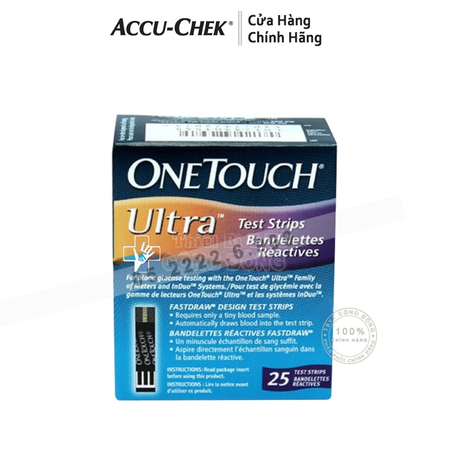 [Date dài] Que Thử Đường Huyết Onetouch Ultra ( test tiểu đường One Touch Ultra)