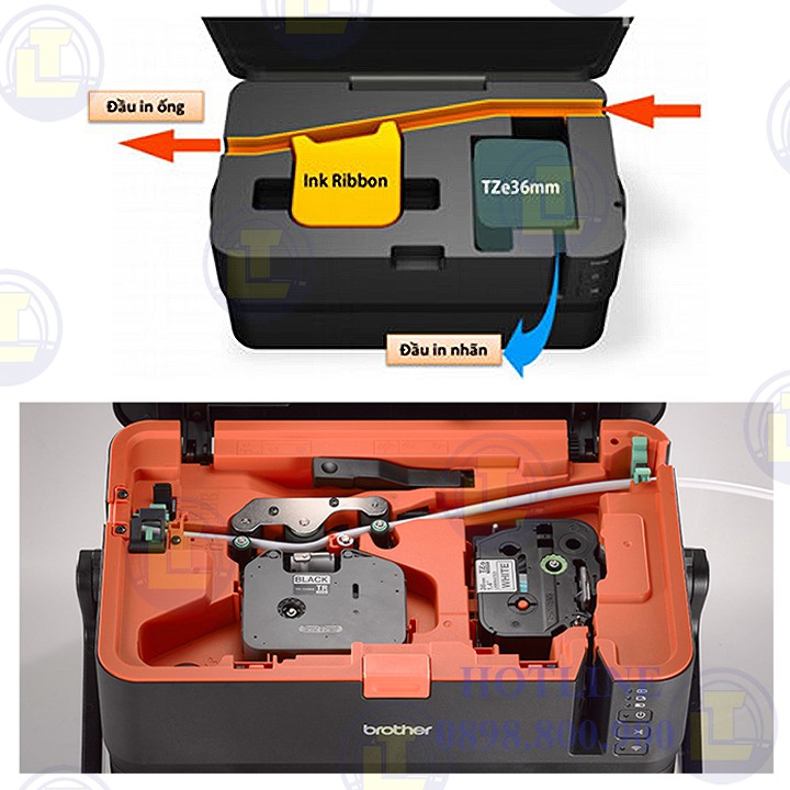 Mực in tem và in ống Brother PT-E800T