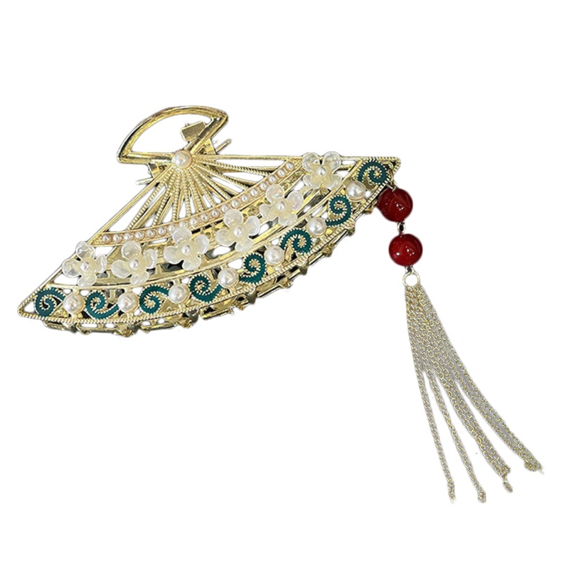 Kẹp Tóc Càng Cua Dày Chống Trượt Phong Cách Trung Hoa