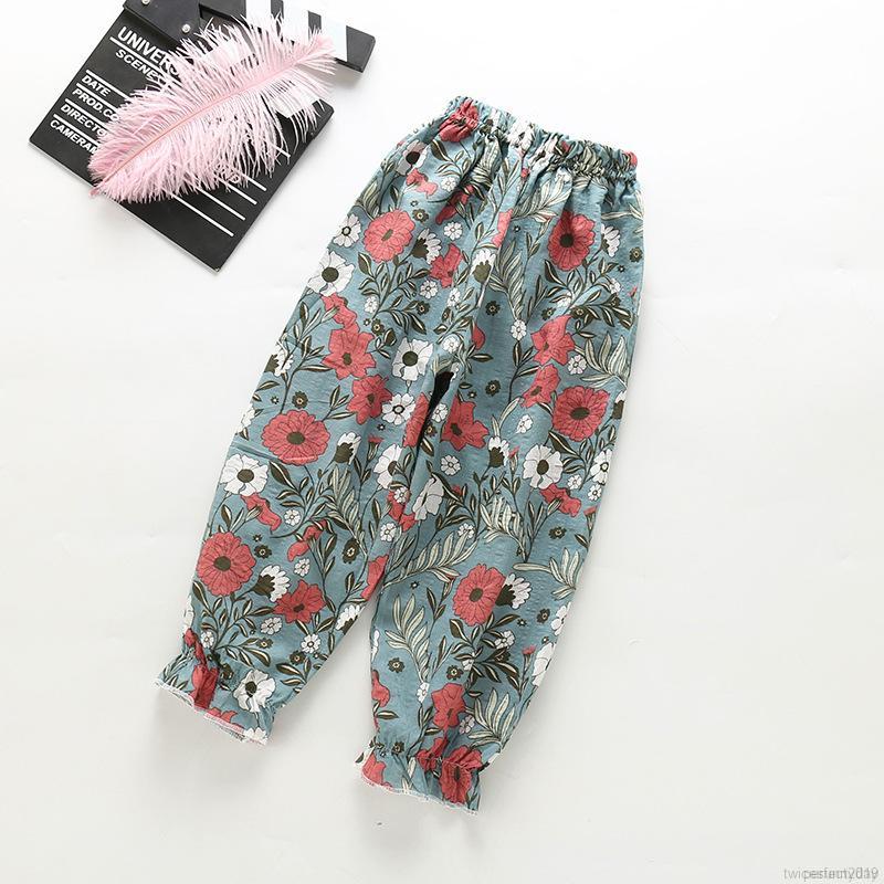 Quần Dài Chất Cotton Hoạ Tiết Hoạt Hình Đáng Yêu Cho Bé