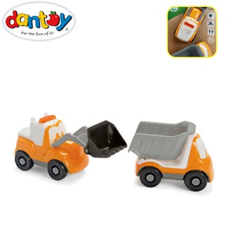 Bộ 2 Funcar xe xúc và xe tải Dantoy DT7553
