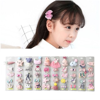 Set 5 Kẹp Tóc Kiểu Dáng Hoạt Hình Siêu Cute Cho Bé Gái