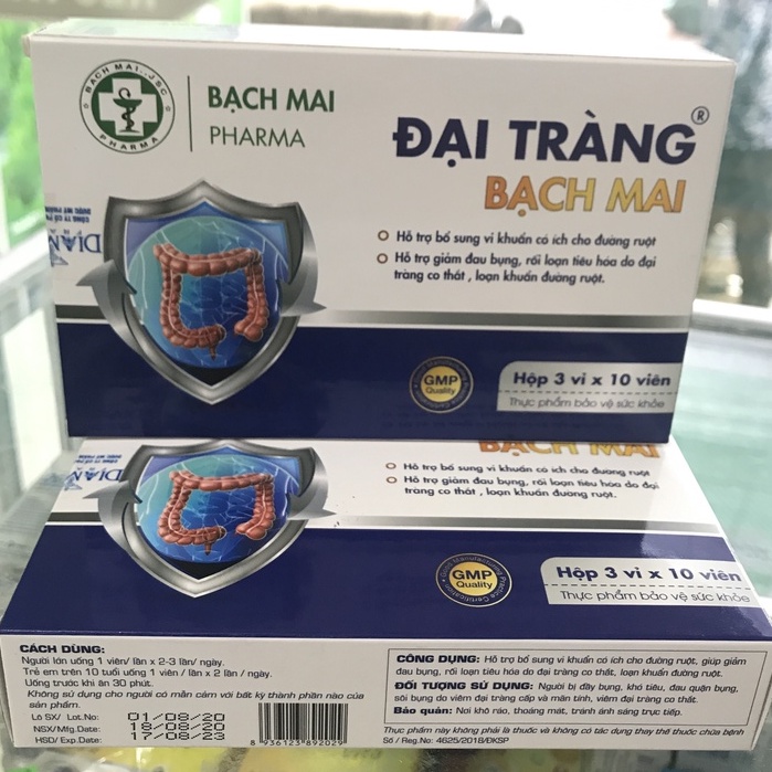 ✅ Đại Tràng Bạch Mai - Hỗ trợ giảm đau bụng, rối loạn tiêu hóa do đại tràng co thắt, loạn khuẩn đường ruột