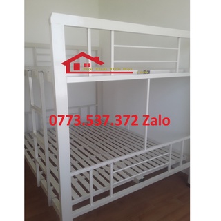 [Bh 2 Năm] Giường tầng sắt vuông 4-8 cứng cáp Ngang 80cm,1M,1M2,1M4,1M6 DÀI 2M Bao Vận Chuyển HCM NEW 100%