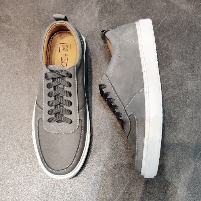 Giày da bò nam CHEAPSTORE CS419 Xám - Giày da thể thao tăng chiều cao nam (bảo hành 24 tháng) | BigBuy360 - bigbuy360.vn