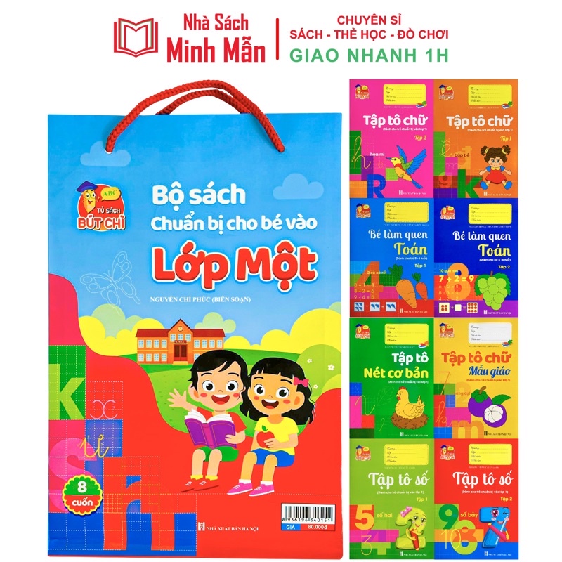 Sách - Combo 8 Cuốn Bộ Sách Chuẩn Bị Cho Bé Vào Lớp 1