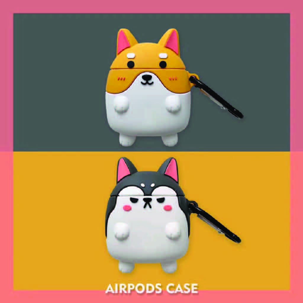 Airpods Case CHÓ HUSKY - CORGI Case Tai Nghe Không Dây Airpods 1/2/i12 - MOBILE89