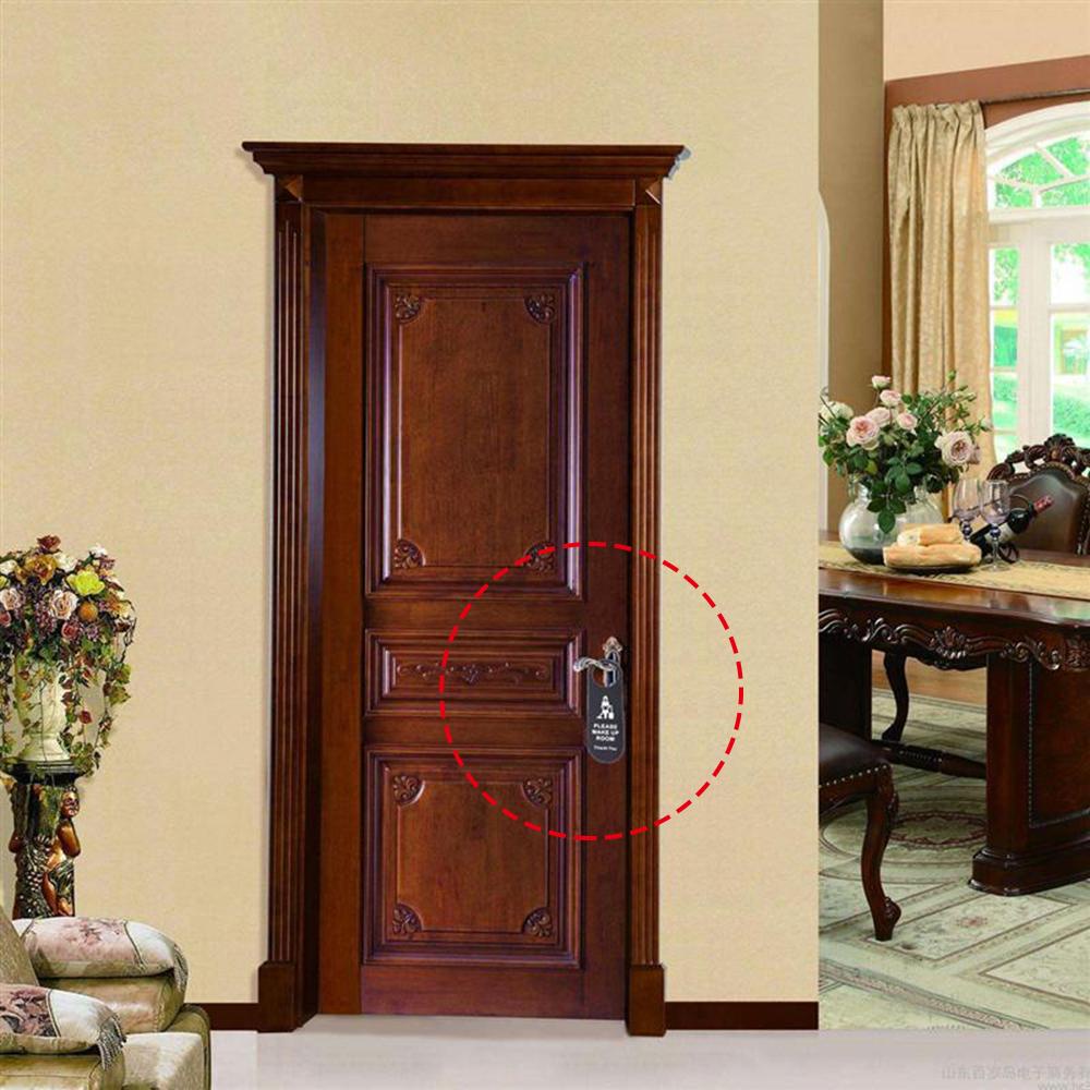 Kent1 Móc Treo Bảng Treo Cửa Hai Mặt Bằng Da PU Hữu Ích Cho Phòng Khách Sạn
