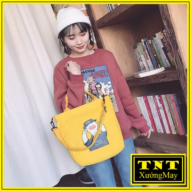 Túi tote - Vịt Đội Nón