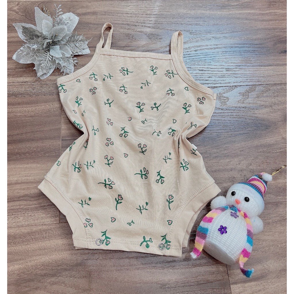 Bộ Body Hai Dây Chất Liệu Thun Cotton Cao Cấp Thoáng Mát Mềm Mịn Cho Bé Từ 4Kg Đến 15Kg Thời Trang Trẻ Em Tin Store