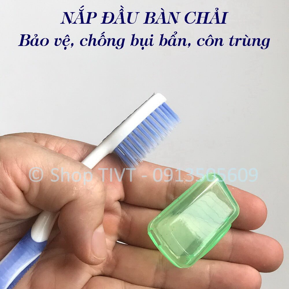 Hộp nhỏ xinh giữ sạch, bảo vệ đầu bàn chải khỏi côn trùng, gián, chuột, bụi bẩn, không dính nước khi bỏ túi-TIVT