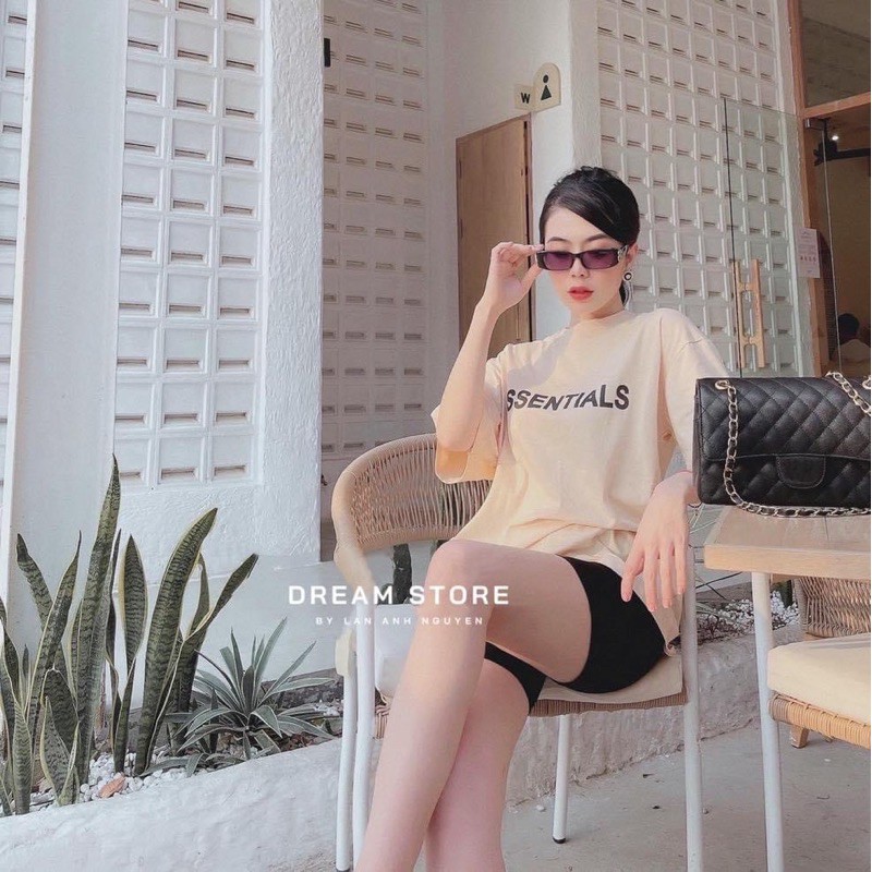 Cắt lỗ bộ đồ nữ ❤️ Freeship ❤️ sét áo phông trùm mông quần legging lửng chất cotton mùa hè thoáng mát