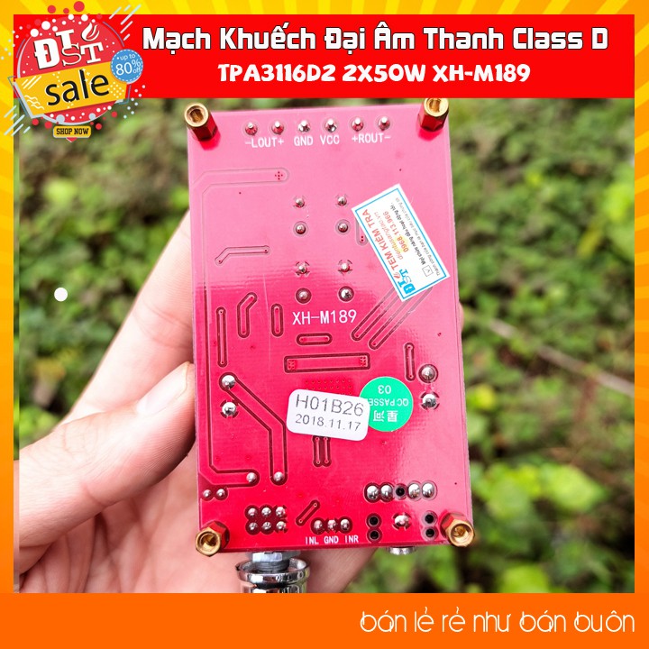 Mạch Khuếch Đại Âm Thanh Class D TPA3116D2 2x50W XH-M189