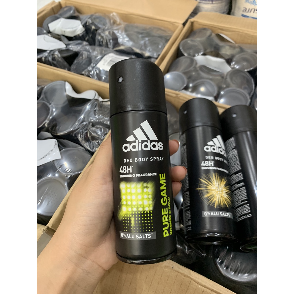 Xịt Khử Mùi Nam Adidas Deo Body Spray 48H 150ml Lưu Hương Toàn Thân Phong Cách Lịch Lãm, Nam Tính