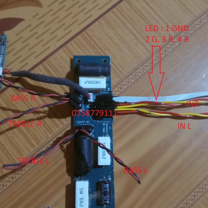 Mạch phân tần Sharp tháo máy