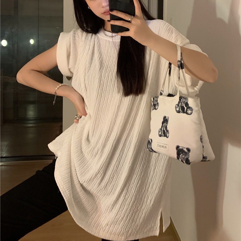 Áo phông vải nhăn 2 màu đen, trắng full size 40-100kg