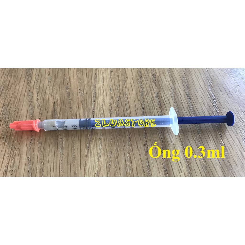 Dung dịch Bạc Dẫn Điện loại ống tiêm. Dung tích 0.3ml/0.5ml/1ml (tỉ lệ bạc 68%)