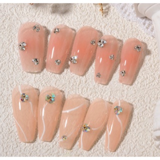 đá chân nhọn trang trí nail