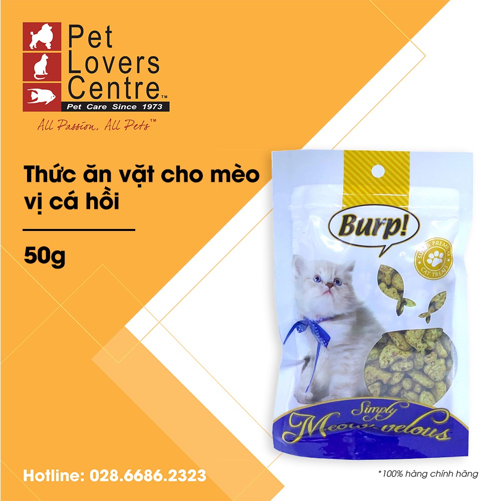 [vị catnip] Thức ăn vặt cho mèo BURP CAT BISCUITS - CATNIP FLAVOR 50g