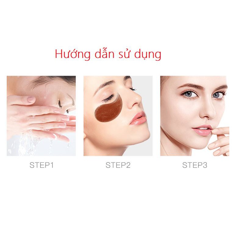 Hộp 60 miếng mặt nạ mắt ỐNG CAM dưỡng ẩm giảm thâm, chống lão hóa