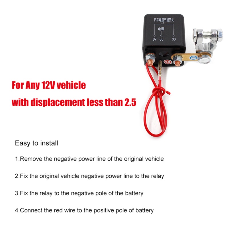 Rơ Le Công Tắc Điều Khiển Không Dây 12V 200A Cho Xe Hơi