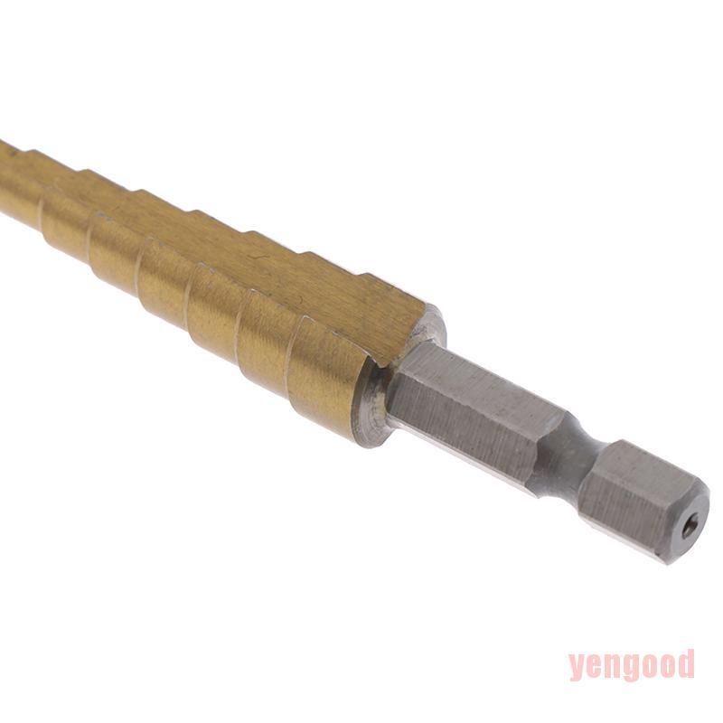 Mũi khoan chia bậc tay cầm lục giác bằng kim loại