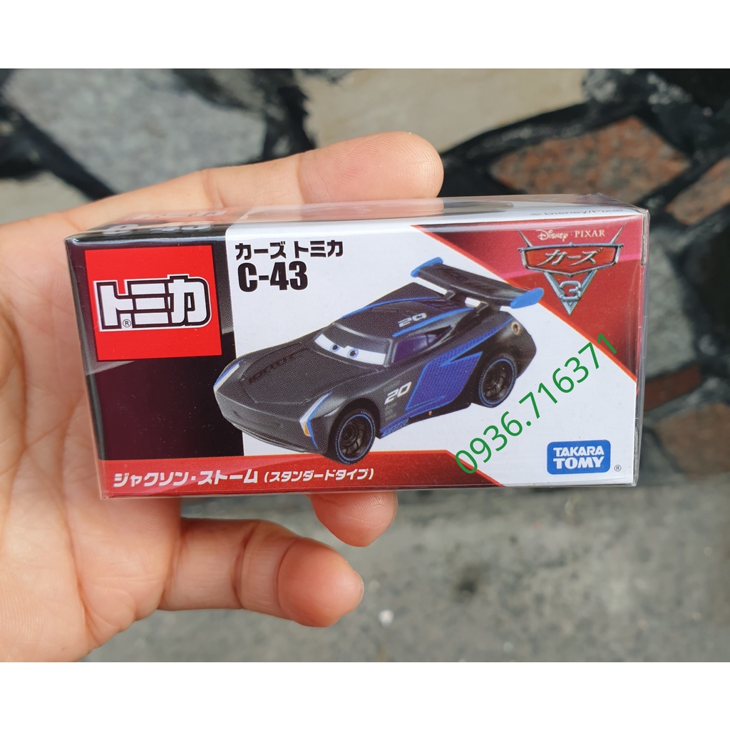 Mô hình xe đua màu xanh đen tomica Nhật Bản có hộp