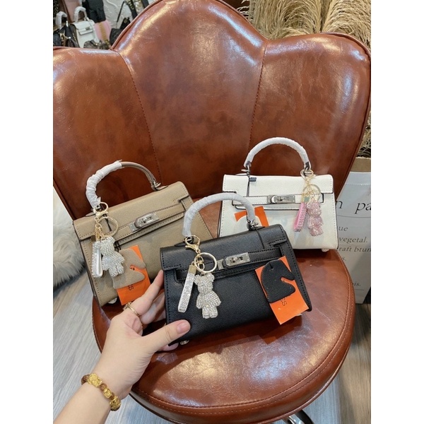 Túi xách nữ Hm đeo chéo cầm tay chất da gạo thời trang túi đeo chéo