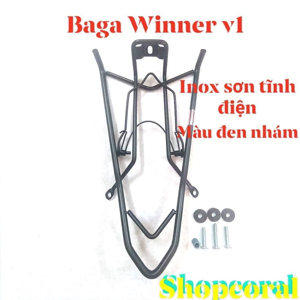 BAGA WINNER V1 MÀU ĐEN NHÁM