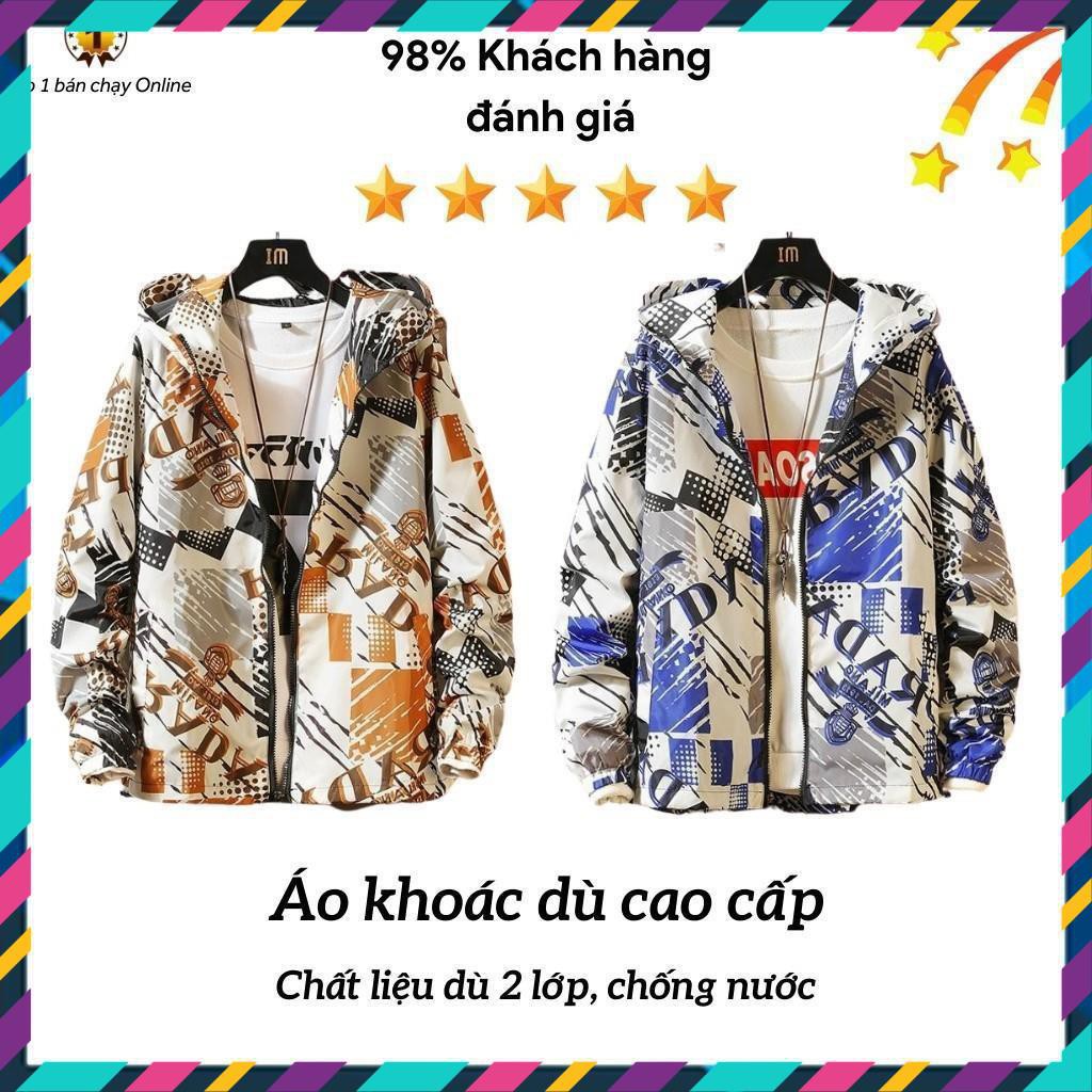 Áo khoác dù form rộng  in 3D cực chất, cao cấp, kiểu dáng unisex cho nam và nữ, style Hàn Quốc- KD4 .