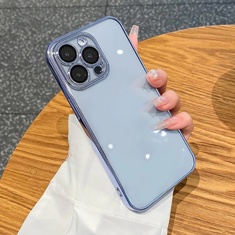 Ốp Điện Thoại Mềm Trong Suốt Chống Sốc Hình Vuông Cho for IPhone 7 8 Plus X Xs Max 13