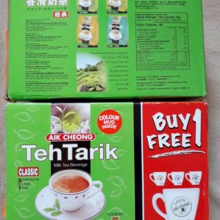 Trà sữa Tehtarik Malaysia tặng ly sứ cao cấp