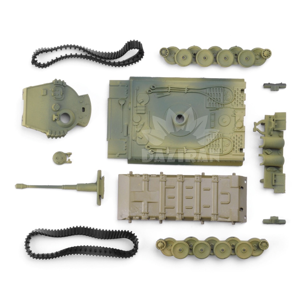 ⊕●✷Mô hình xe tăng 1/72 lắp ráp 4D chính hãng 8 T55 Leopard 2 Hunting Tiger 98 mô phỏng quân đội đồ trang trí chèn đồ ch