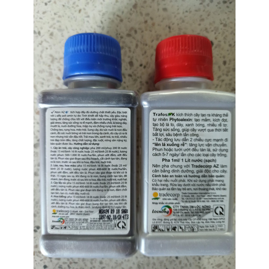 COMBO DINH DƯỠNG ĐẦY ĐỦ VÀ HOÀN HẢO CHO CÂY TRỒNG - Trafos K & Aton AZ